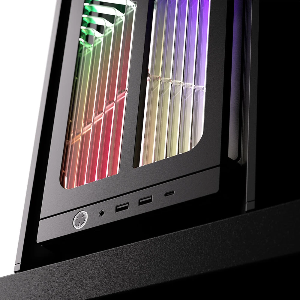 „Corsair FRAME 4000X RS“ kompiuterio korpusas, „Midi-Tower“, E-ATX - 4x RS120 ventiliatoriai, juodas