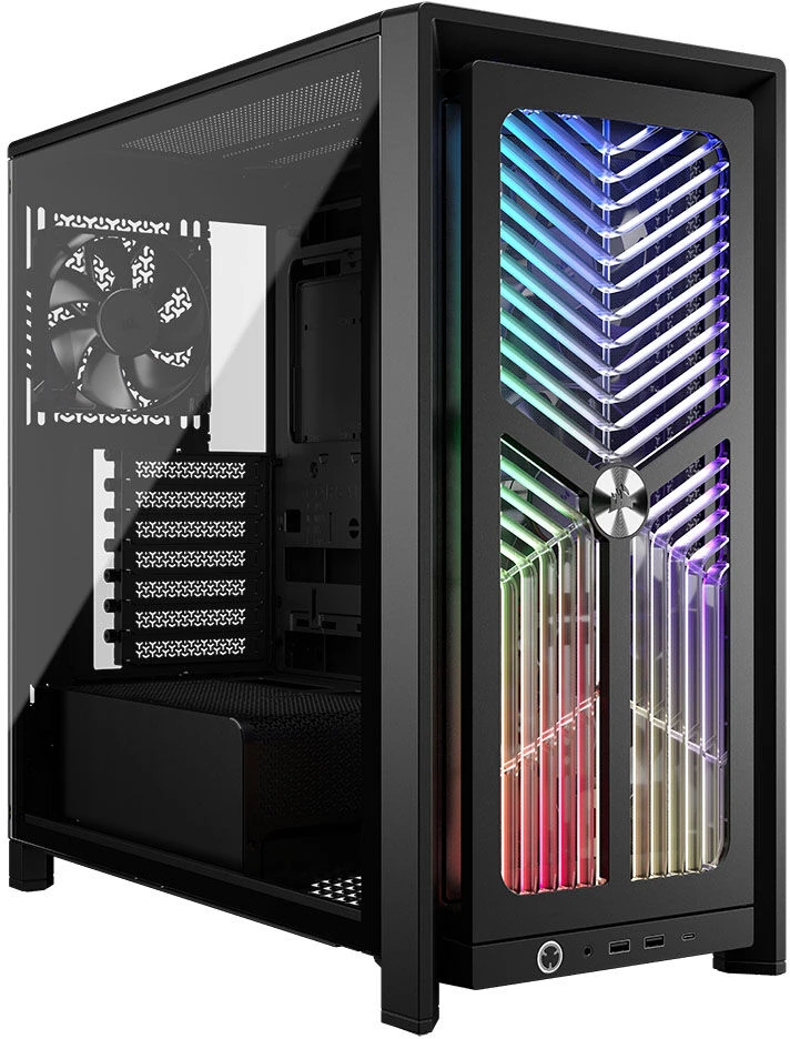 „Corsair FRAME 4000X RS“ kompiuterio korpusas, „Midi-Tower“, E-ATX - 4x RS120 ventiliatoriai, juodas