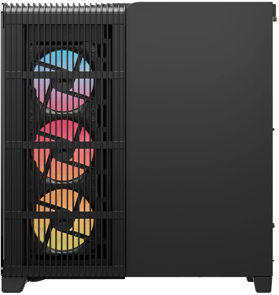„Corsair FRAME 4500X LX-R RGB“ kompiuterio korpusas, „Mid-Tower“, E-ATX, grūdintas stiklas – Juodas