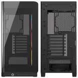 „Corsair FRAME 4500X LX-R RGB“ kompiuterio korpusas, „Mid-Tower“, E-ATX, grūdintas stiklas – Juodas