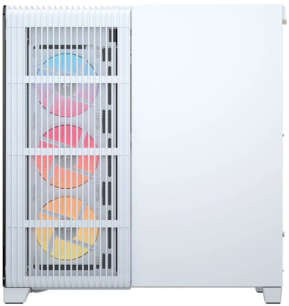 „Corsair FRAME 4500X LX-R RGB“ kompiuterio korpusas, vidutinio dydžio bokštas, E-ATX, grūdintas stiklas – Baltas