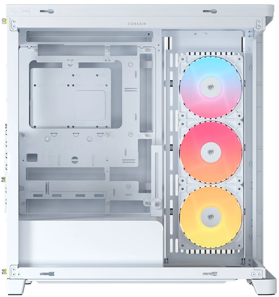 „Corsair FRAME 4500X RS-R ARGB“ korpusas, „Mid-Tower“, E-ATX, grūdintas stiklas – Baltas