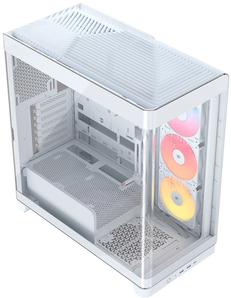 „Corsair FRAME 4500X RS-R ARGB“ korpusas, „Mid-Tower“, E-ATX, grūdintas stiklas – Baltas