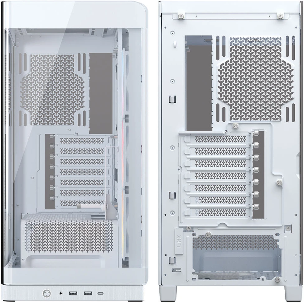 „Corsair FRAME 4500X RS-R ARGB“ korpusas, „Mid-Tower“, E-ATX, grūdintas stiklas – Baltas