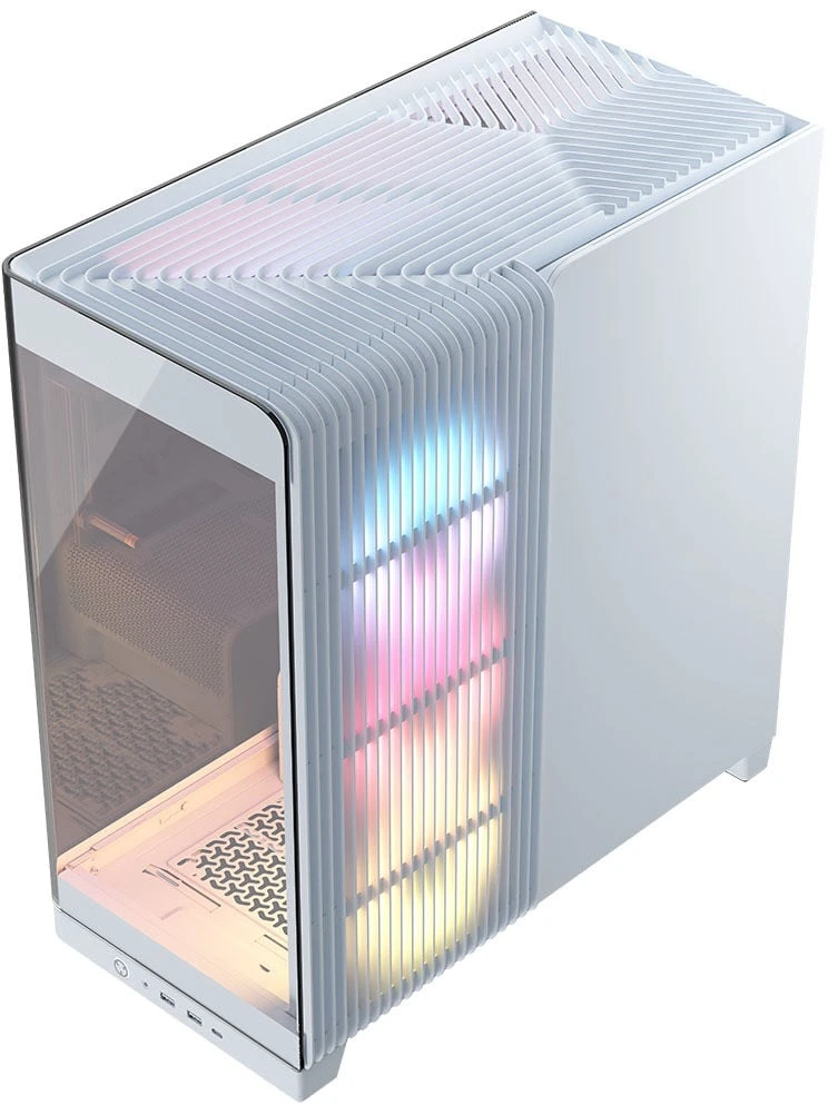 „Corsair FRAME 4500X RS-R ARGB“ korpusas, „Mid-Tower“, E-ATX, grūdintas stiklas – Baltas