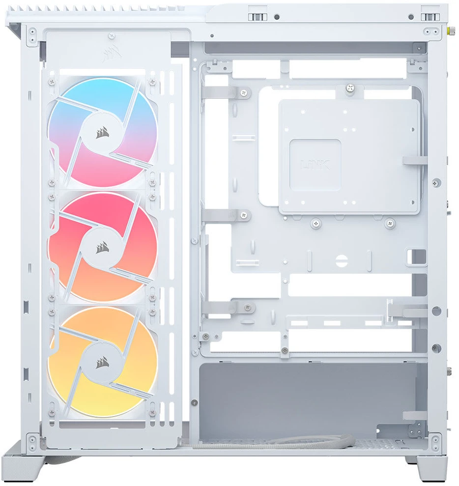 „Corsair FRAME 4500X RS-R ARGB“ korpusas, „Mid-Tower“, E-ATX, grūdintas stiklas – Baltas