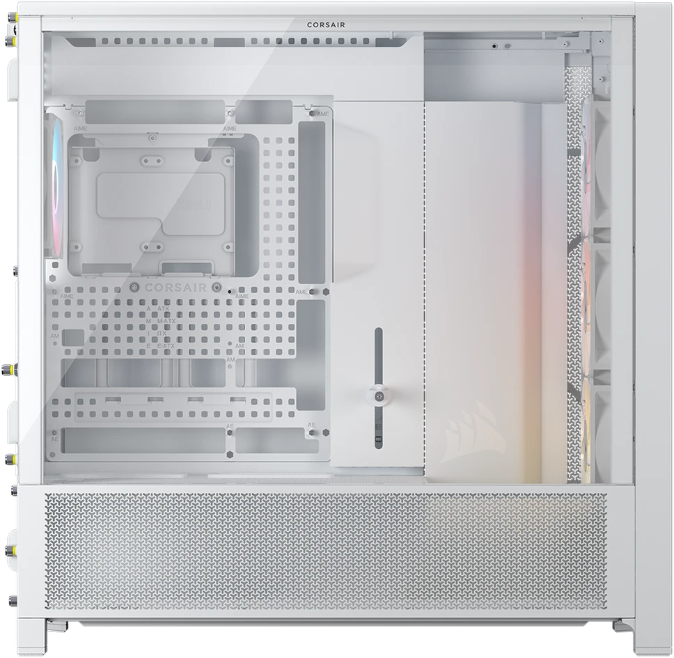 Corsair Frame 5000D RS ARGB PC-kompiuterio korpusas, Midi-Tower, E-ATX, Tempered Glass – baltos spalvos