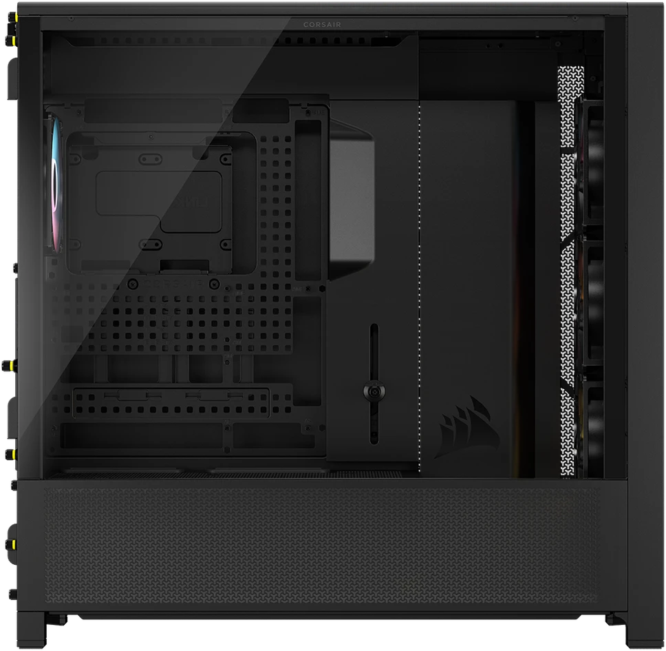 „Corsair Frame 5000D RS ARGB“ korpusas, vidutinio dydžio bokštas, E-ATX, RGB, grūdintas stiklas – Juodas