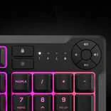 Corsair Gaming K55 Core RGB Klaviatūra žaidimams, Full-Size (100%), Rubber Dome juodas, ISO (DE)