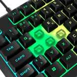 Corsair Gaming K55 Core RGB Klaviatūra žaidimams, Full-Size (100%), Rubber Dome juodas, ISO (DE)