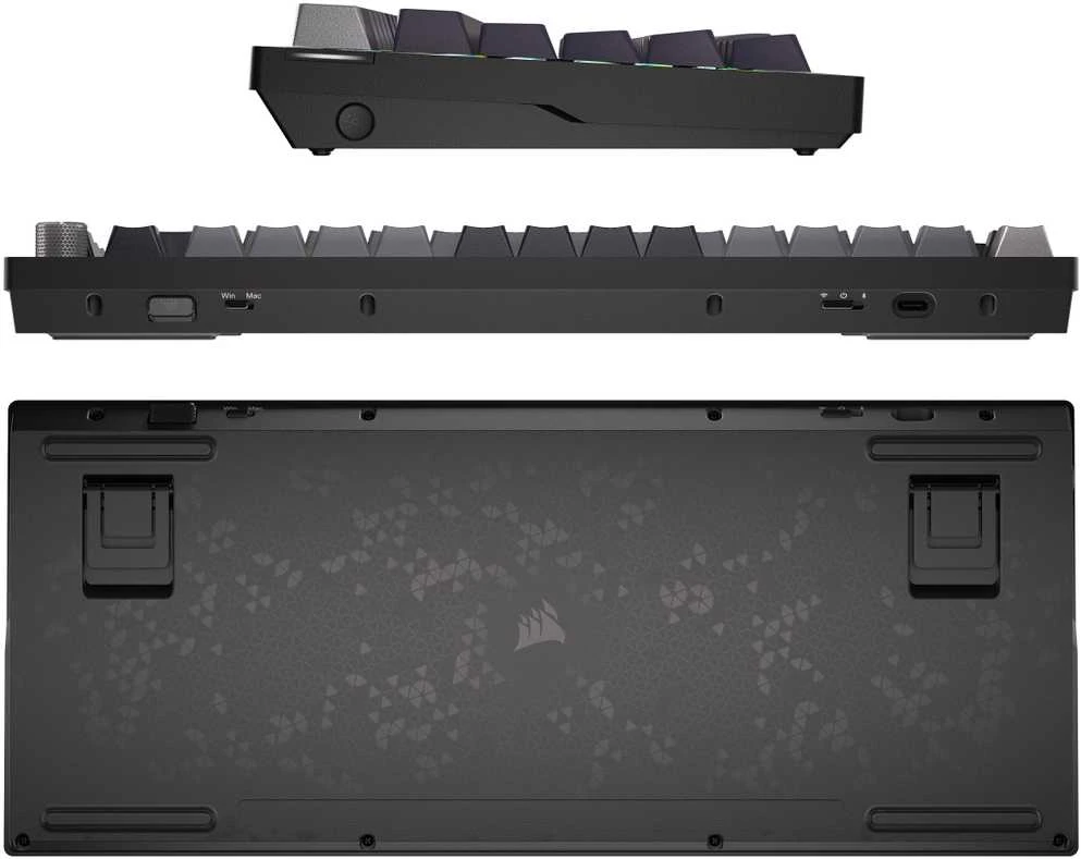 Corsair Gaming K65 Plus Wireless 75% RGB Klaviatūra žaidimams, MLX Raudonas - juodas, pilka