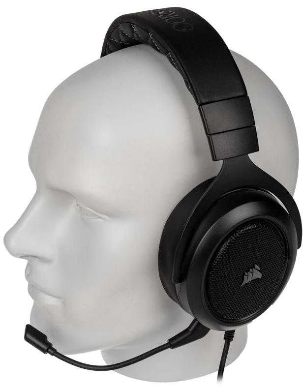 Žaidimų ausinės Corsair HS50 PRO Carbon 