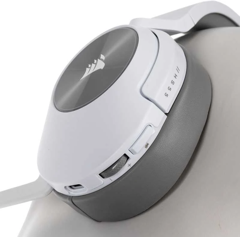 Corsair HS55 žaidimų ausinės, belaidės, Baltos