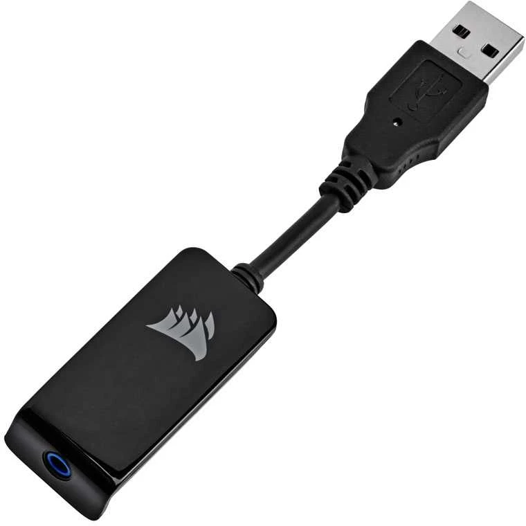 Corsair HS55 žaidimų ausinės, su laidu, su mikrofonu, Baltos