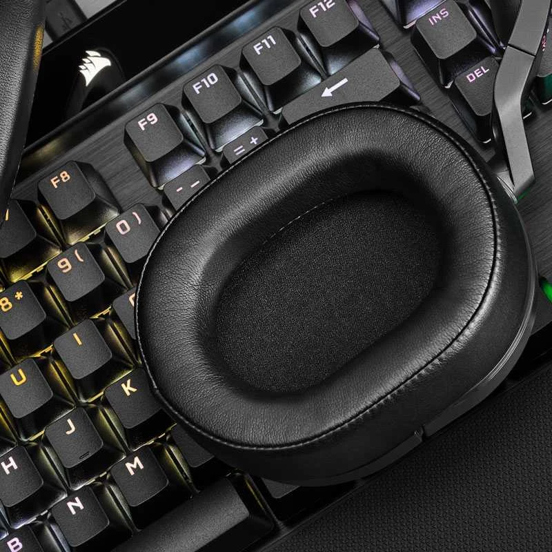Žaidimų ausinės Corsair HS55 Surround Headset Carbon, Juodos