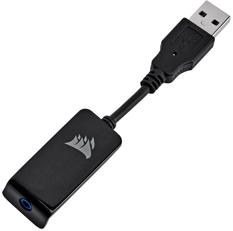 Corsair HS65 erdvinio garso ausinės, Su laidu, Baltos