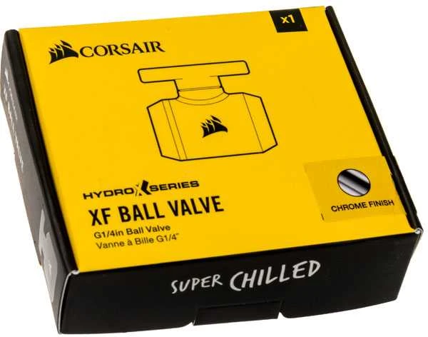Corsair „Hydro X“ serijos XF rutulinis vožtuvas – chromuotas