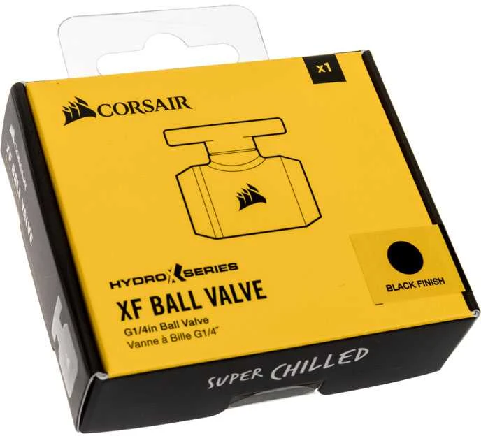 Corsair Hydro X Series XF Ball Valve - juodas