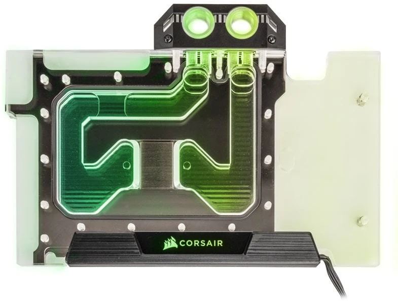 Corsair „Hydro X“ serijos XG5 RGB 3090 Ti FE GPU vandens blokas – akrilas + nikelis