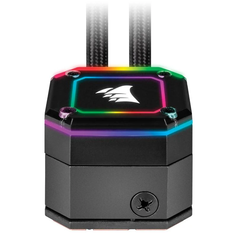 CORSAIR iCUE H115i ELITE CAPELLIX 280 mm radiatorius dvigubas 140 mm ML RGB ventiliatorių programinės įrangos valdymo skystas procesoriaus aušintuvas