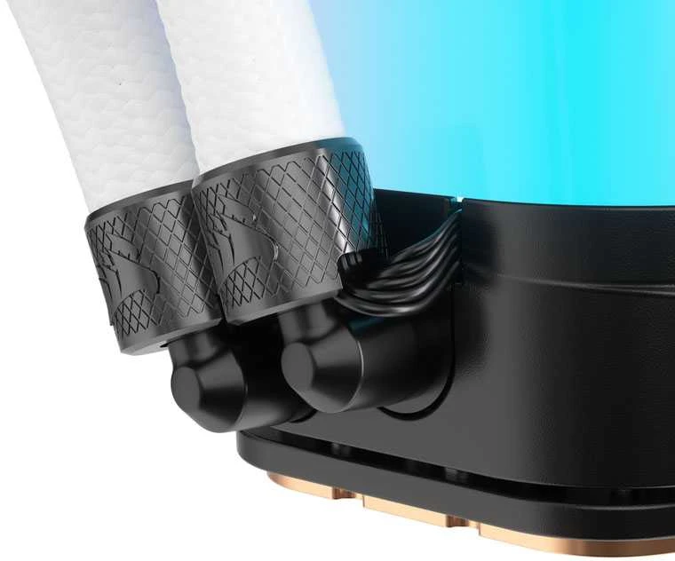 CORSAIR iCUE LINK H100i RGB Baltas AIO 240mm Radiator Sky CPU Cooler