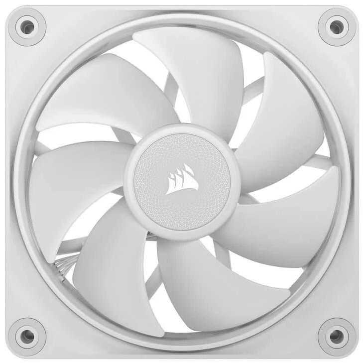 Corsair LX120 ventiliatorius, baltas, priekinis vaizdas