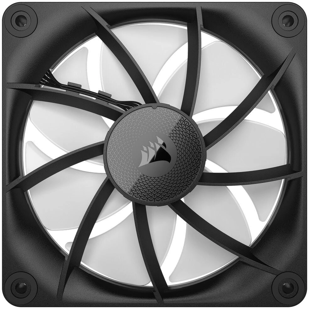 Corsair iCUE Link LX120 RGB, PWM korpuso ventiliatorius, 3er Pack – 120mm, juodos spalvos