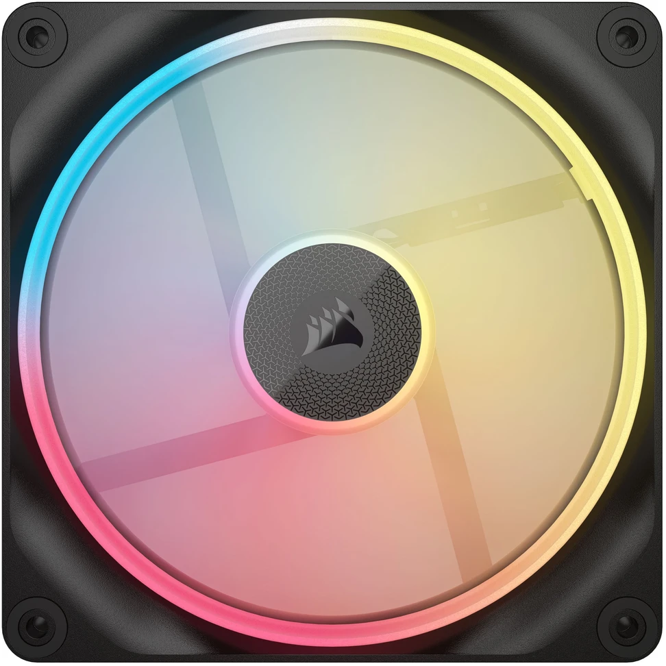 Corsair iCUE Link LX140-R RGB, PWM korpuso ventiliatorius – 140mm, juodos spalvos