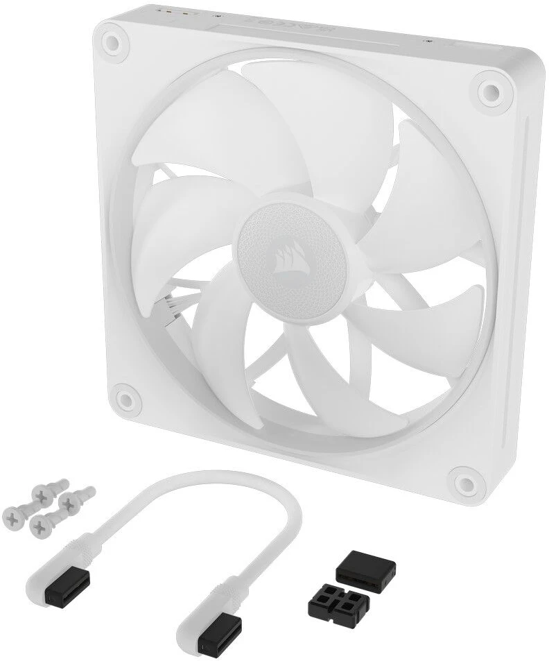 Corsair iCUE Link LX140 RGB, PWM korpuso ventiliatorius - 140mm, baltos spalvos