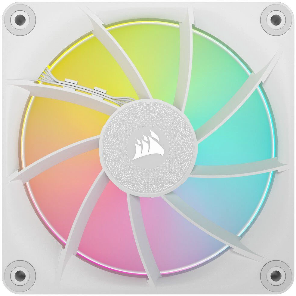 Corsair iCUE Link LX140 RGB, PWM korpuso ventiliatorius - 140mm, baltos spalvos