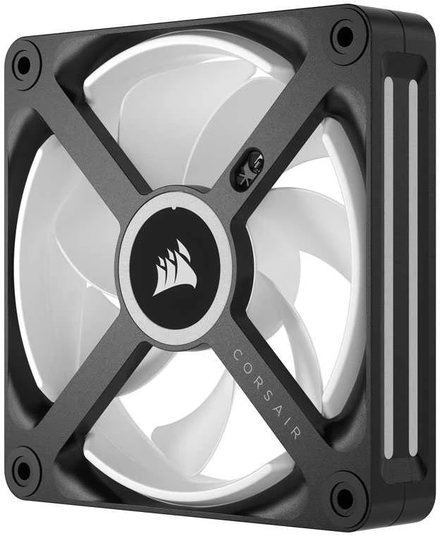 Vienas CORSAIR iCUE LINK QX120 RGB 120 mm magnetinio kupolo ventiliatorius