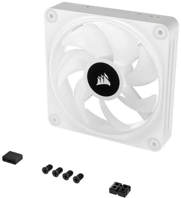CORSAIR iCUE LINK QX120 RGB Baltas 120 mm magnetinio kupolo ventiliatorius, vienas
