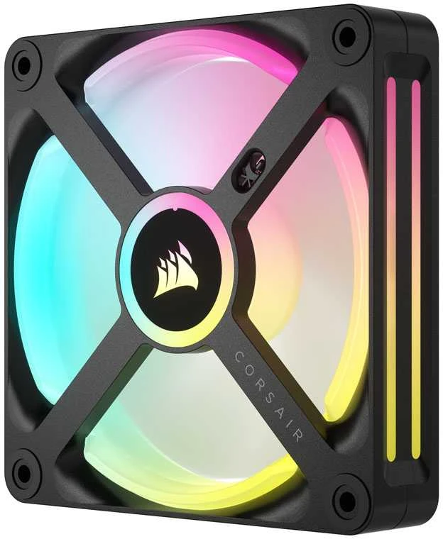 Vienas CORSAIR iCUE LINK QX120 RGB 120 mm magnetinio kupolo ventiliatorius