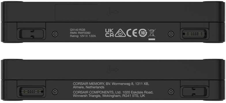 Vienas CORSAIR iCUE LINK QX140 RGB 140 mm magnetinio kupolo ventiliatorius