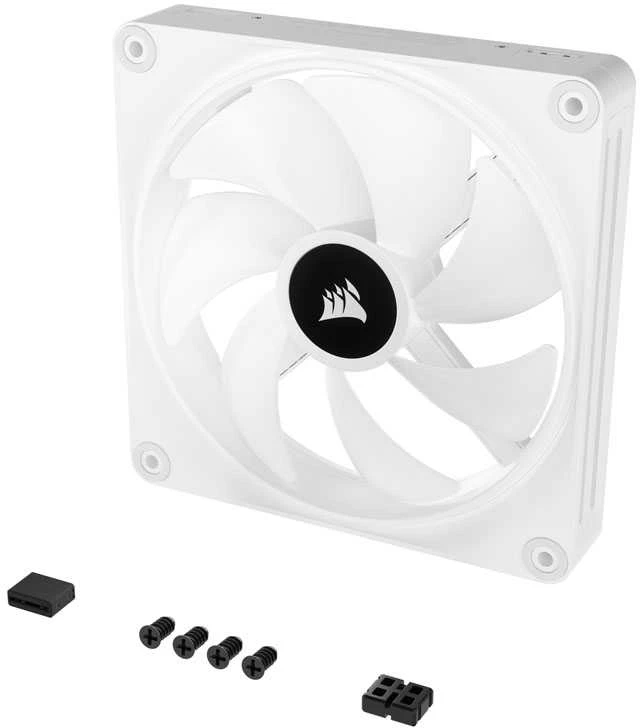 CORSAIR iCUE LINK QX140 RGB Baltas 140 mm magnetinio kupolo ventiliatorius, vienas
