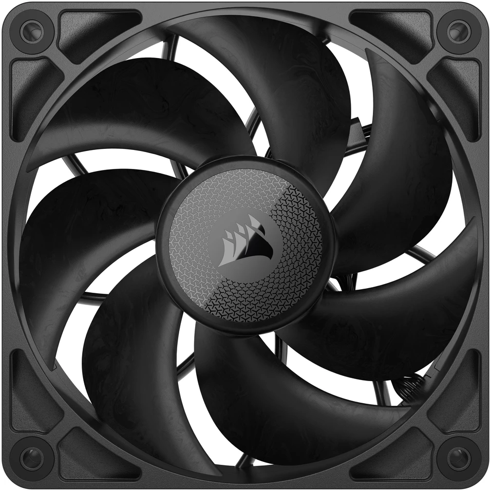 Corsair iCUE LINK RX120 MAX Series, PWM korpuso ventiliatorius - 120mm, juodos spalvos