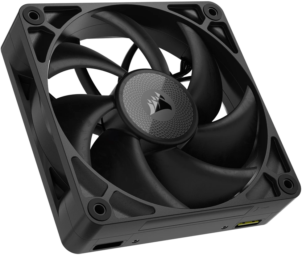 Corsair iCUE LINK RX120 MAX Series, PWM korpuso ventiliatorius - 120mm, juodos spalvos