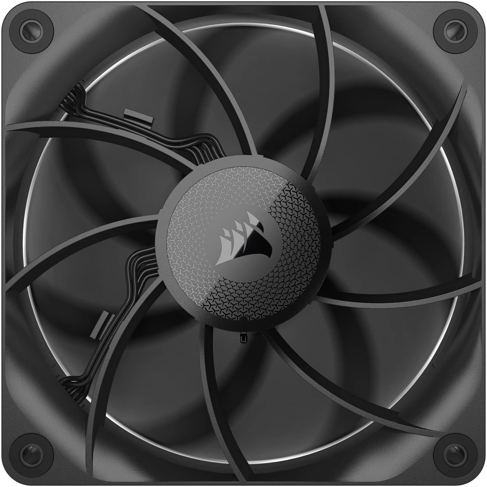 Corsair iCUE LINK RX120 MAX Series, PWM korpuso ventiliatorius - 120mm, juodos spalvos