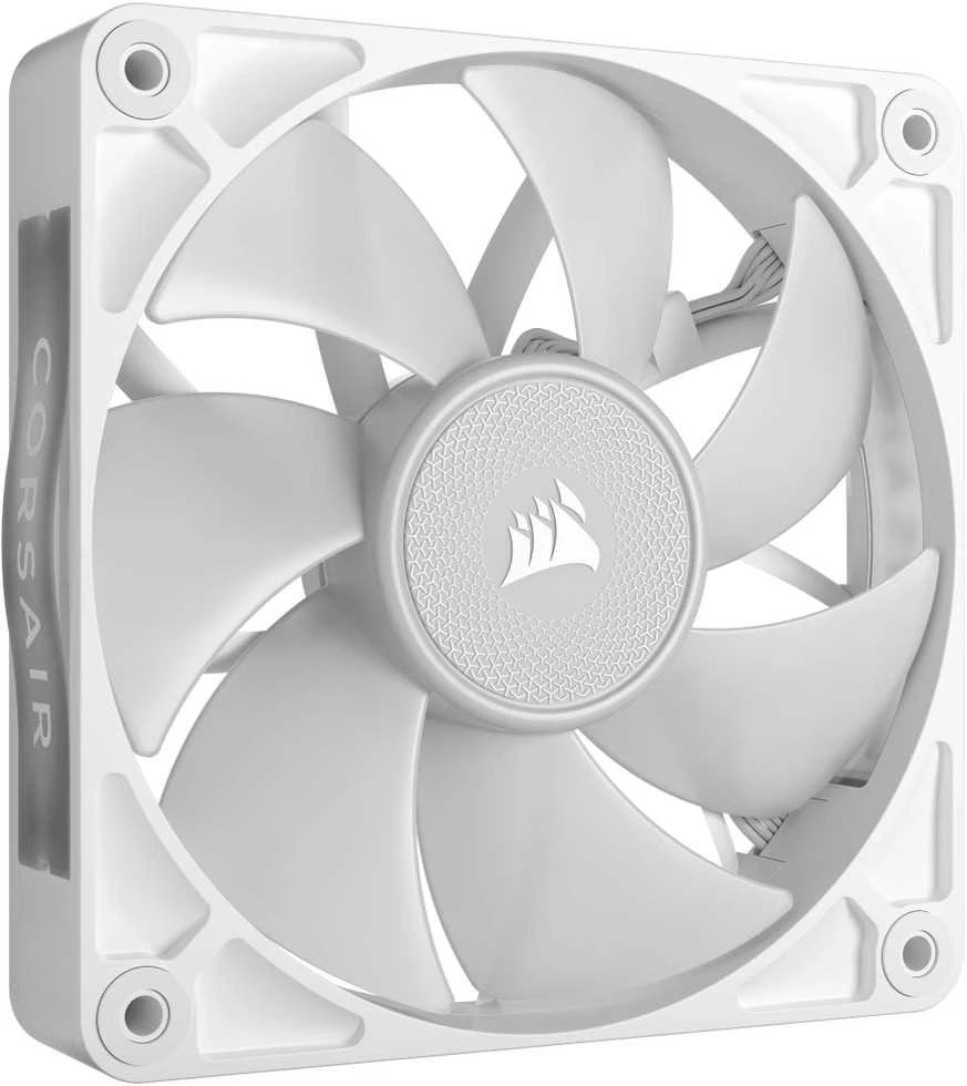 „Corsair iCUE LINK RX120 RGB“ serijos PWM ventiliatorius, 120 mm, baltas