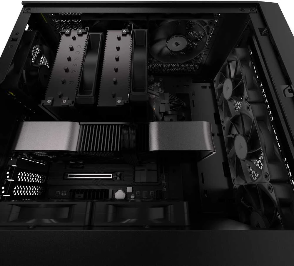 Corsair iCUE LINK RX120 Series, PWM korpuso ventiliatorius 3er Pack - 120 mm, juodos spalvos