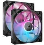 CORSAIR iCUE LINK RX140 MAX RGB PWM Fan – 2 vnt., 140mm, juodas