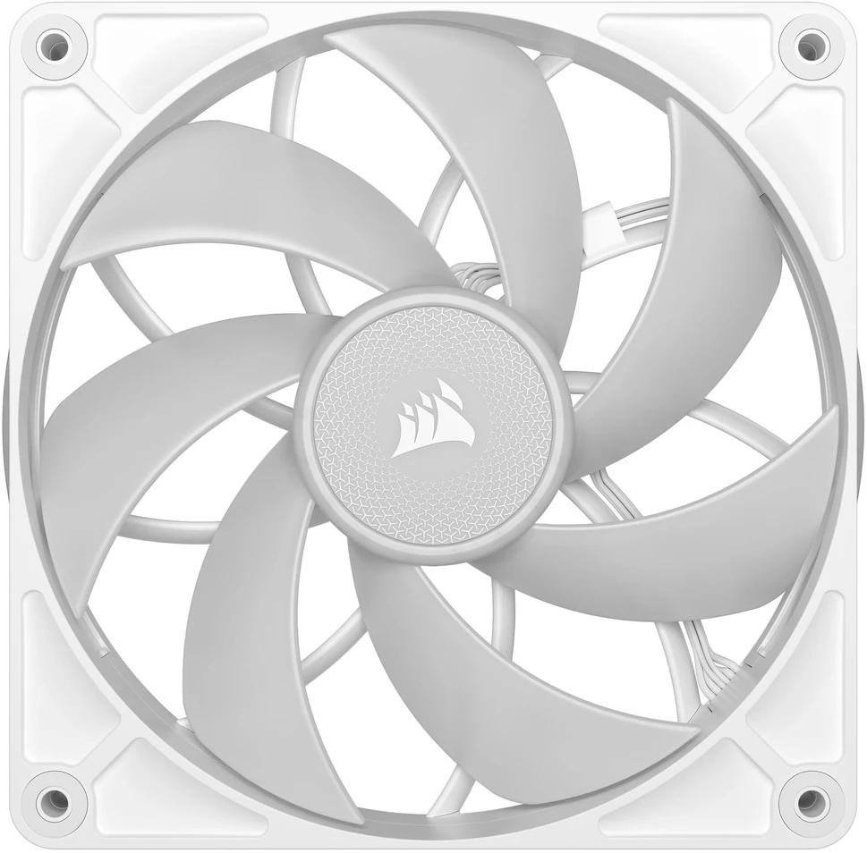 CORSAIR iCUE LINK RX140 MAX RGB PWM ventiliatorius – 2 vnt., 140 mm, Baltas