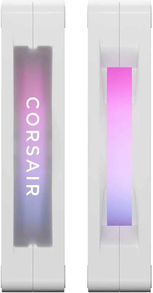 CORSAIR iCUE LINK RX140 MAX RGB PWM ventiliatorius – 2 vnt., 140 mm, Baltas