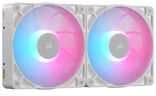 CORSAIR iCUE LINK RX140 MAX RGB PWM ventiliatorius – 2 vnt., 140 mm, Baltas