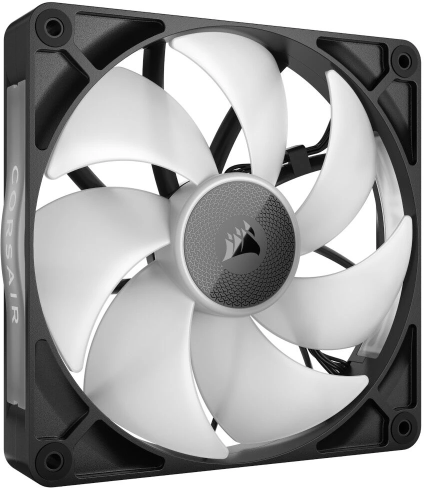 Corsair iCUE LINK RX140 RGB Series, PWM korpuso ventiliatorius 2er Pack – 140mm, juodos spalvos
