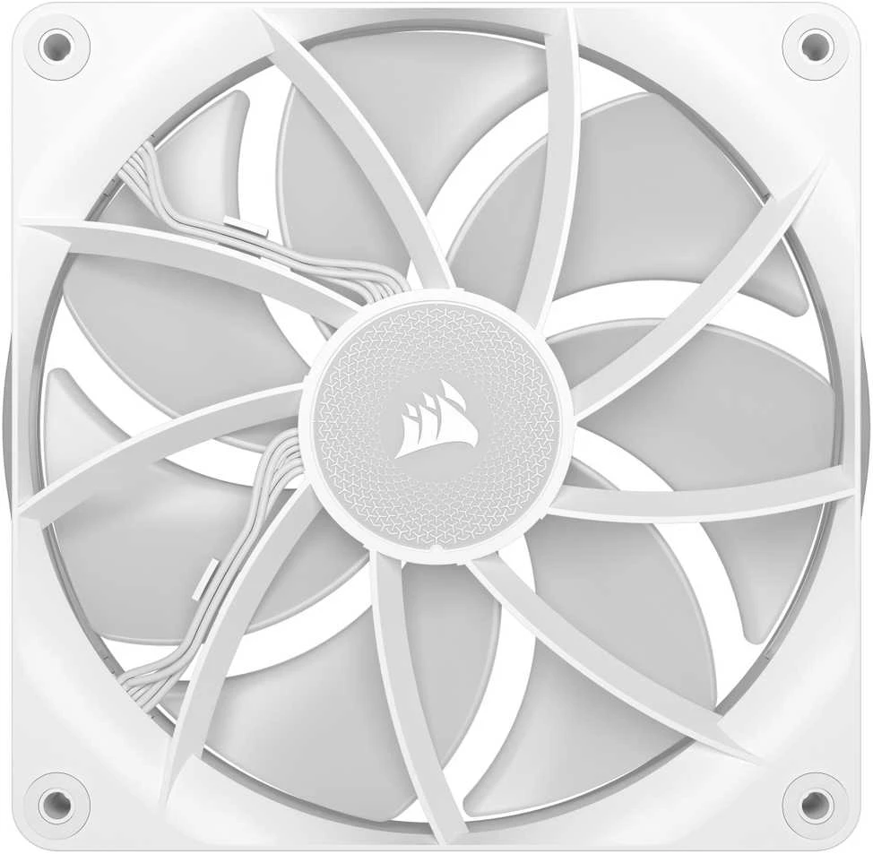 Corsair iCUE LINK RX140 RGB Series, PWM korpuso ventiliatorius 2er Pack – 140mm, baltos spalvos