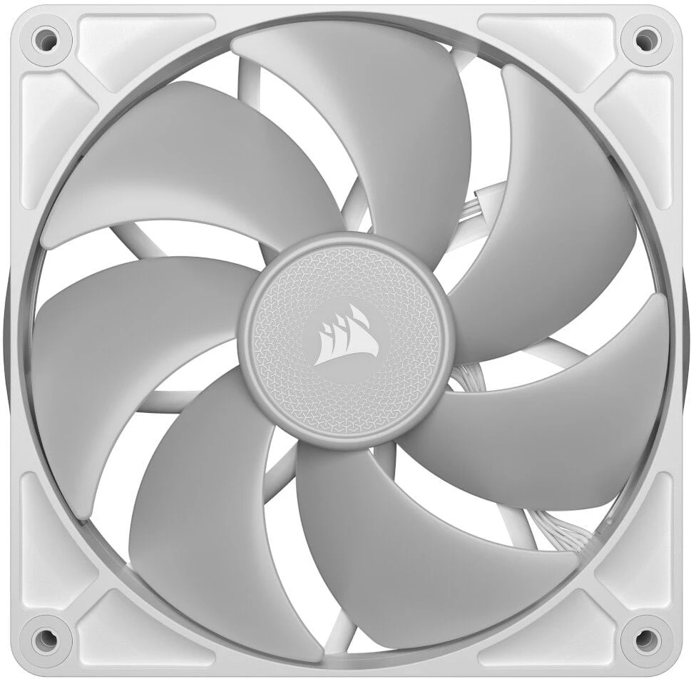 Corsair iCUE LINK RX140 RGB Series, PWM korpuso ventiliatorius 2er Pack – 140mm, baltos spalvos