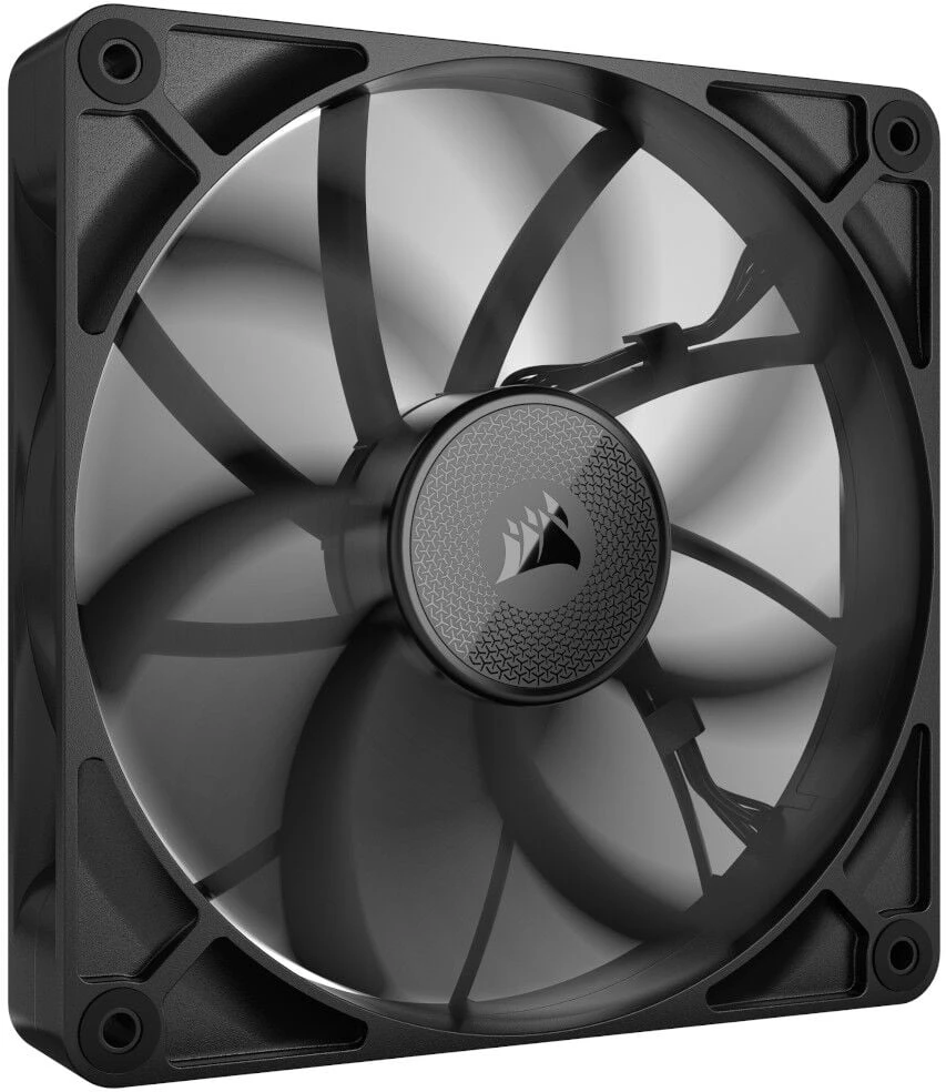 Corsair iCUE LINK RX140 Series, PWM korpuso ventiliatorius 2er Pack – 140mm, juodos spalvos