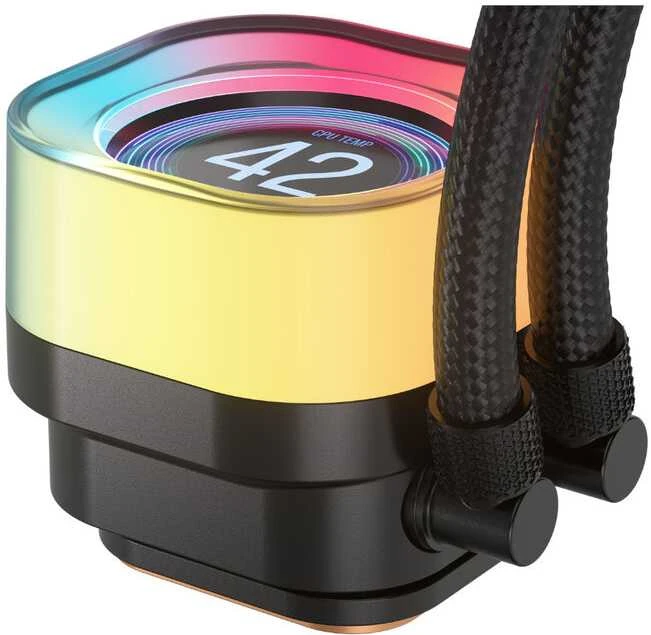 Corsair iCUE LINK TITAN aušintuvo galvutė su LCD ekranu