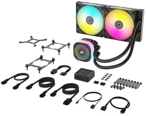 Corsair iCUE LINK TITAN RX RGB Procesorius Viskas viename skysčių aušintuvas 14 cm Juodas 1 vnt.